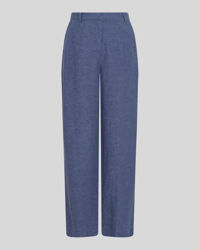 Moss Copenhagen (MSCH) - Pennie Ginia HW Pants V Indigo melange