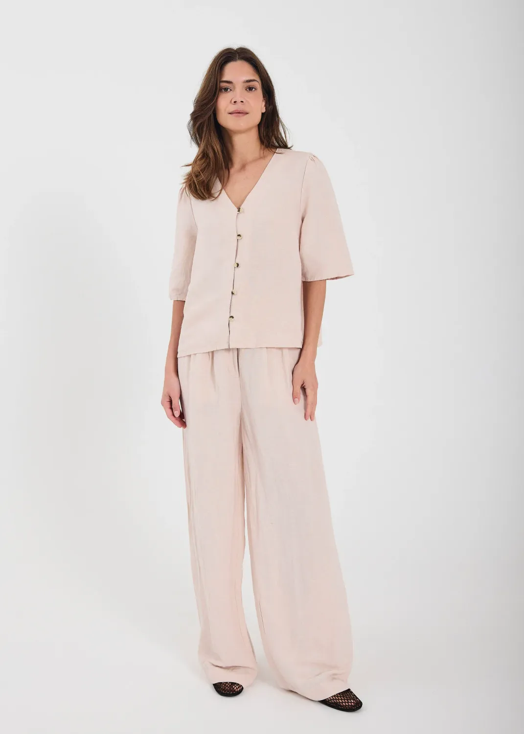 Norr - Lineo pants Light Rose