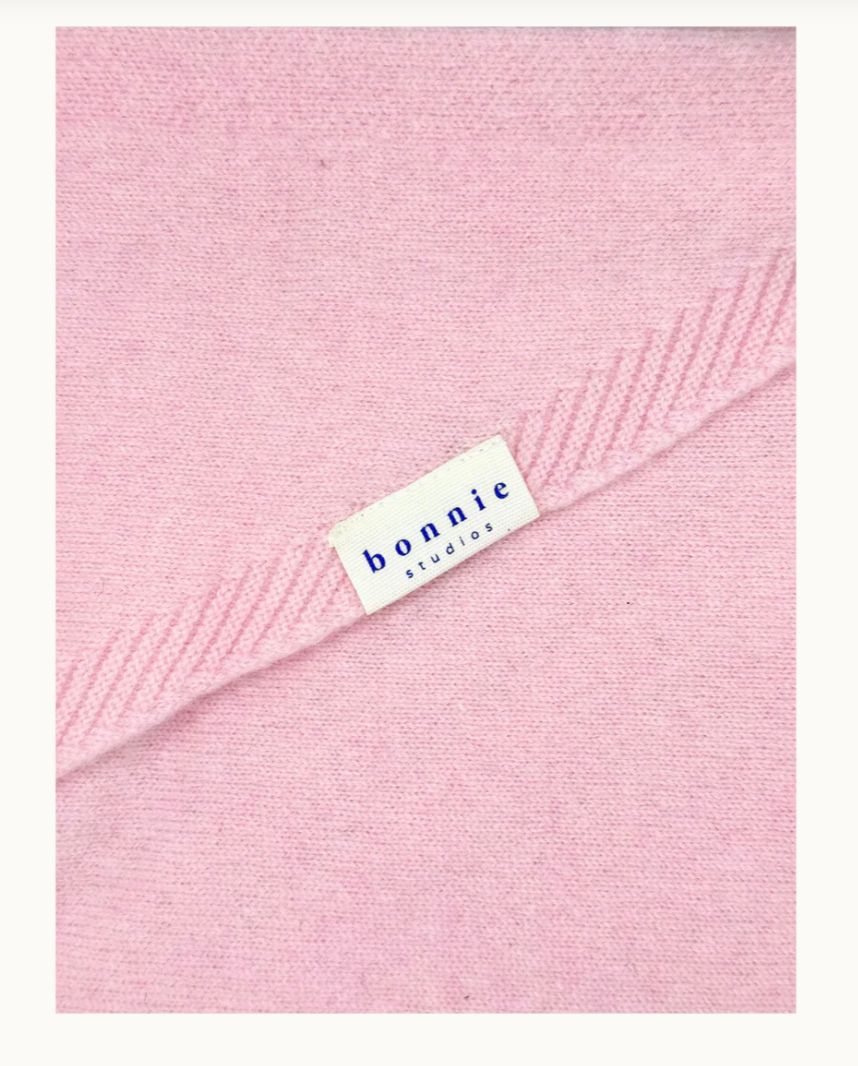 Bonnie Studios - Wool Scarf Pink BS851