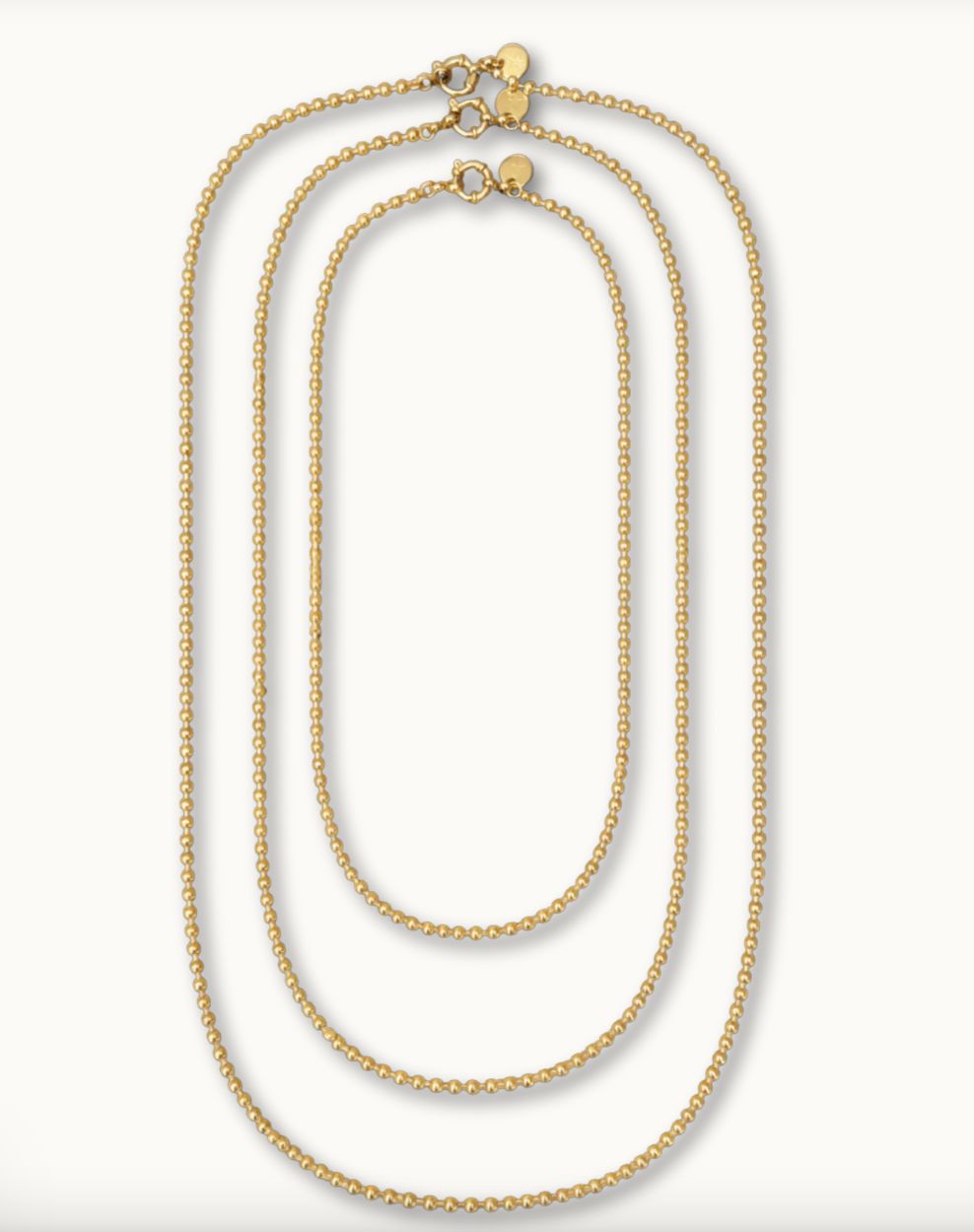 Bonnie Studios - BS1113 Jeanine Trio Necklace Gold