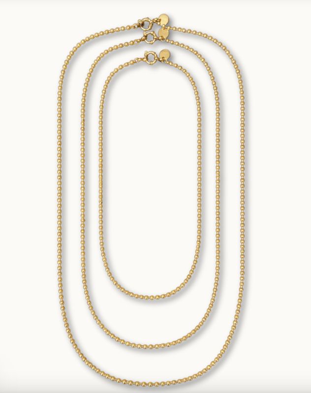 Bonnie Studios - BS1113 Jeanine Trio Necklace Gold