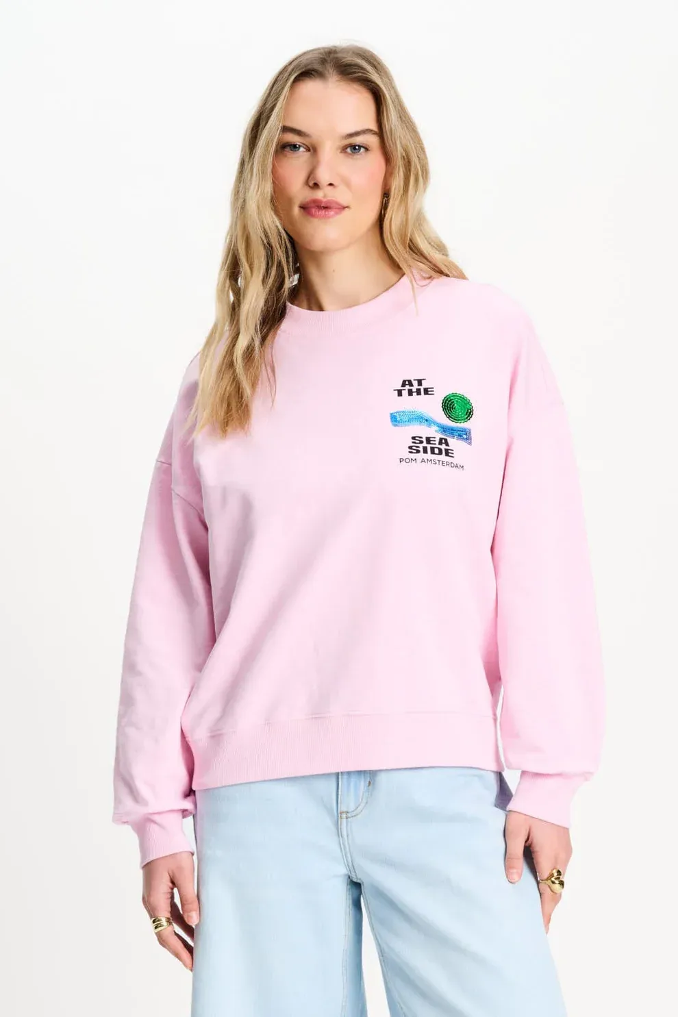 POM Amsterdam - Sweater At the seaside Pink