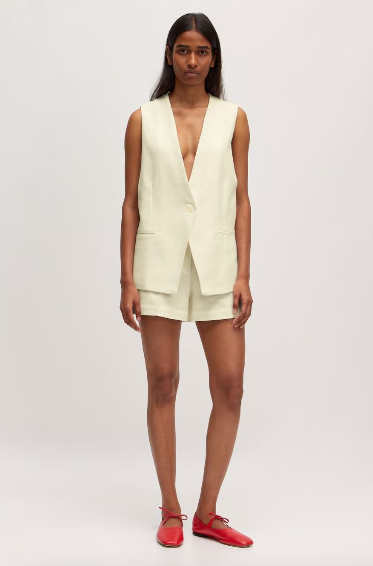 Edited- Willow Vest Double cream