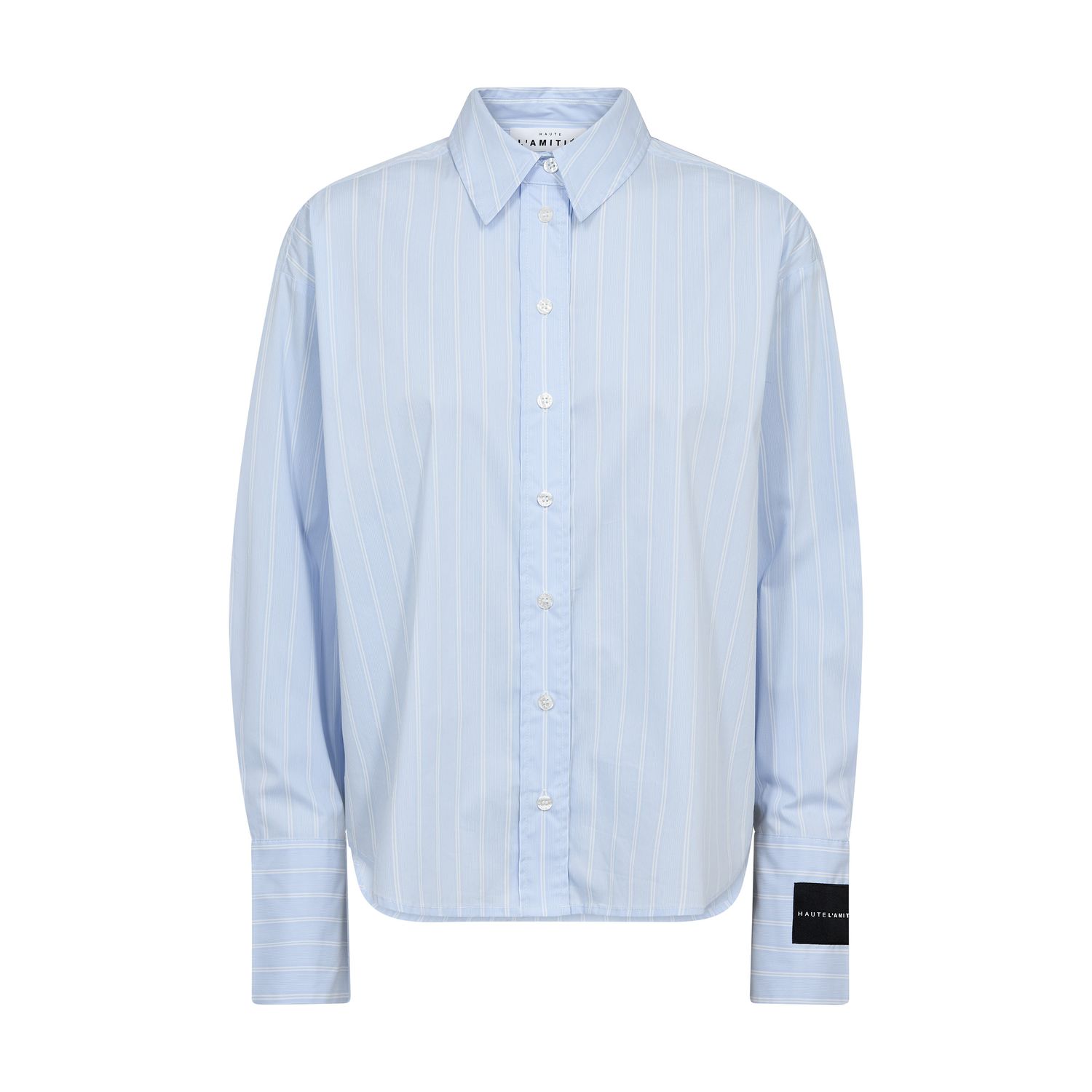 Haute L' Amitié - Sophie Classy Stripe Shirt Pale Blue