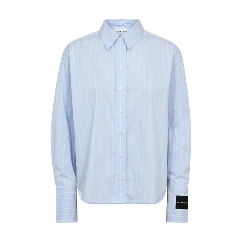 Haute L' Amitié - Sophie Classy Stripe Shirt Pale Blue