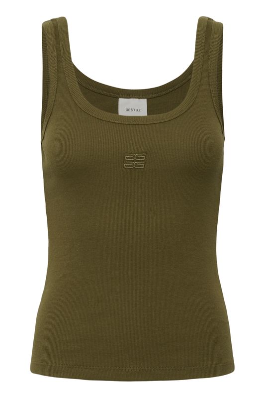 Gestuz - Drew logo top Military Olive
