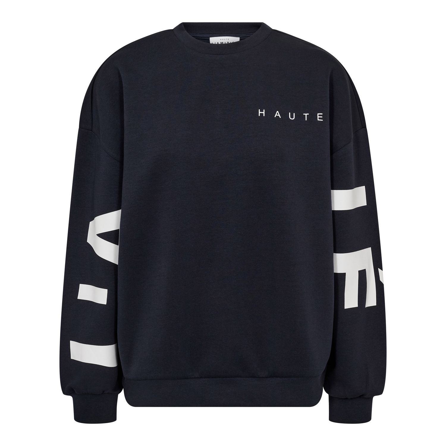 Haute l'amitie - Maxi split Logo Sweat Navy