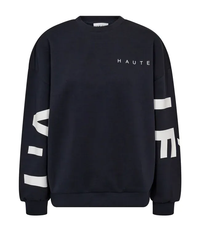 Haute l'amitie - Maxi split Logo Sweat Navy