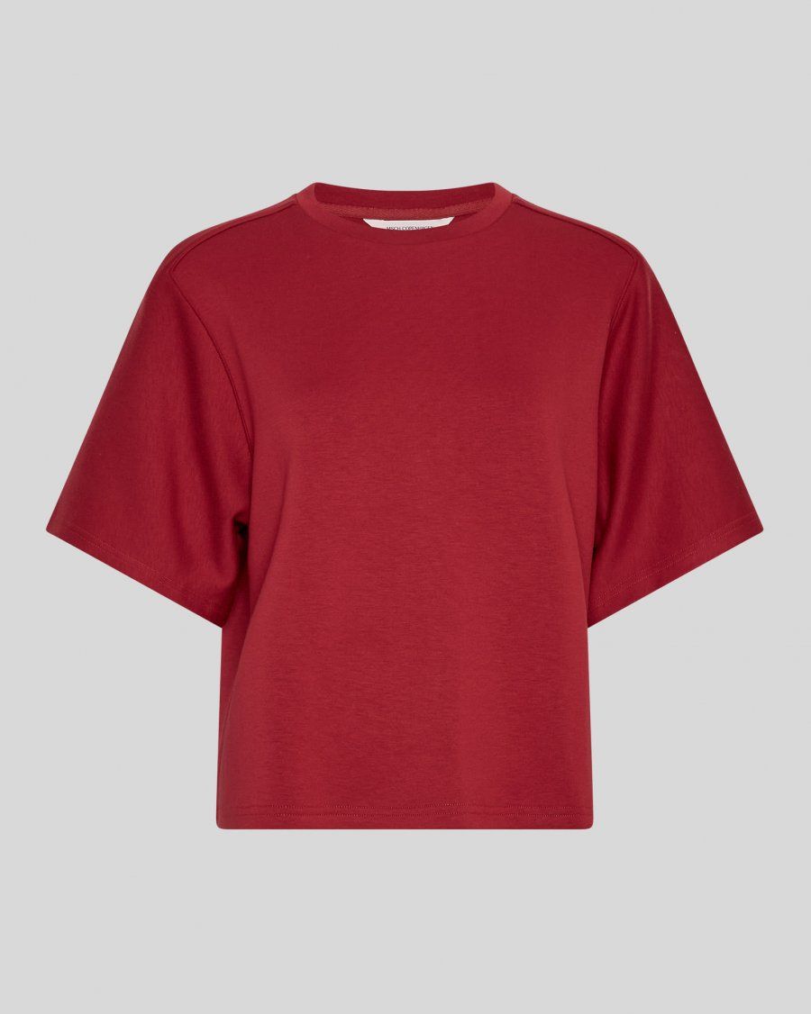 Moss Copenhagen(MSCH) - Maelee Ima Q 2/4 sweatshirt Rhubarb