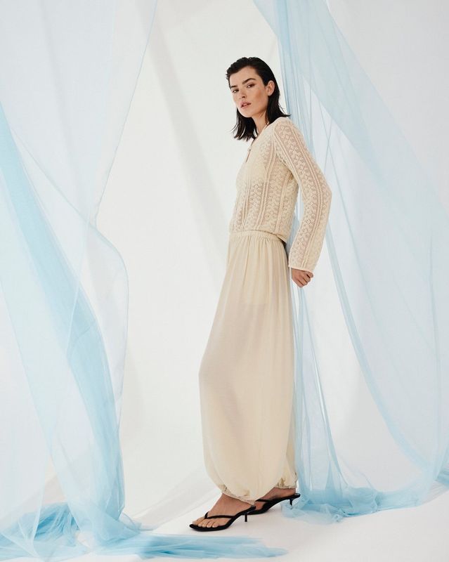 Moss Copenhagen(MSCH) - Keandra Pants Bleached Sand