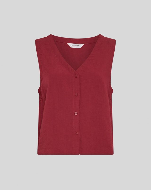 Moss Copenhagen(MSCH) - Daria SL Shirt Rhubarb Melange