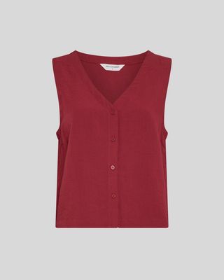 Moss Copenhagen(MSCH) - Daria SL Shirt Rhubarb Melange