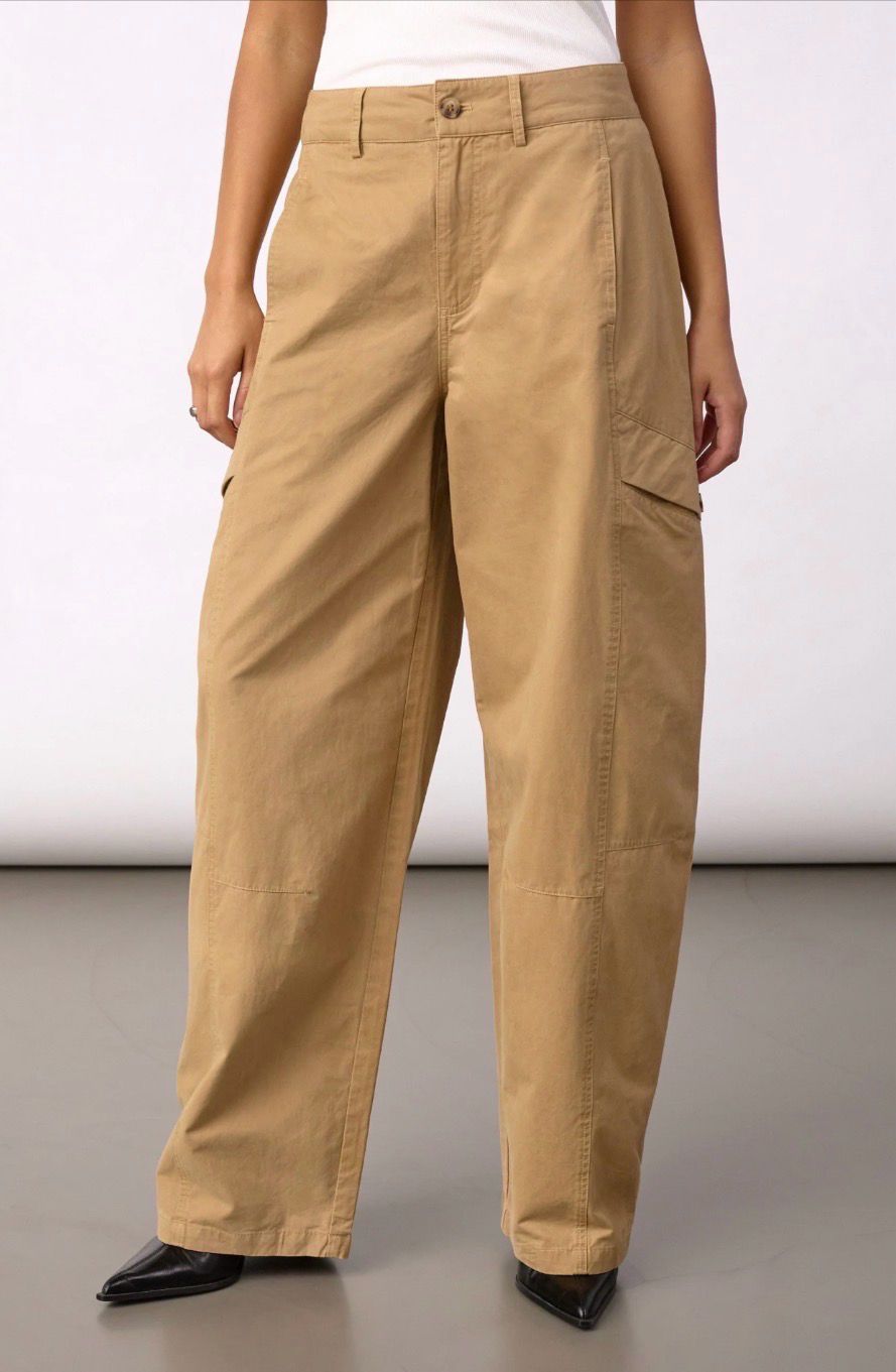Co'Couture - Evelyn Barrel Pants Sand