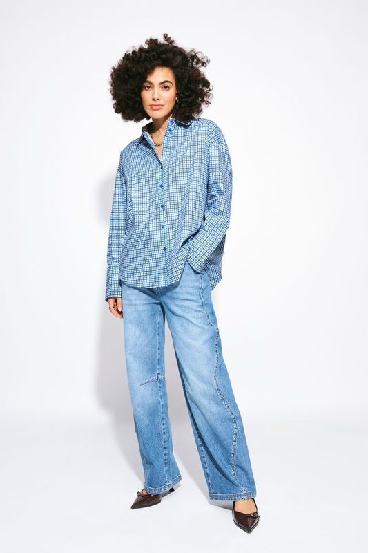 POM Amsterdam - Jeans Jacky studs Mid Blue