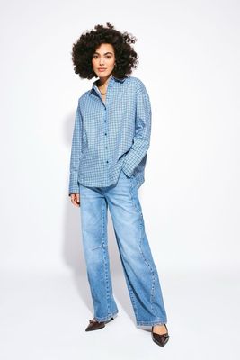 POM Amsterdam - Jeans Jacky studs Mid Blue