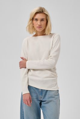 My Essential Wardobe - Helle Asymmetric Blouse snow white