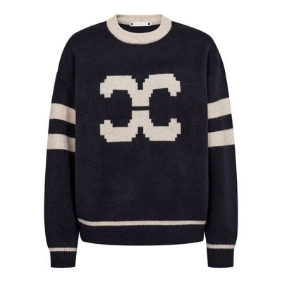 Co'Couture - Row Coco Logo knit navy