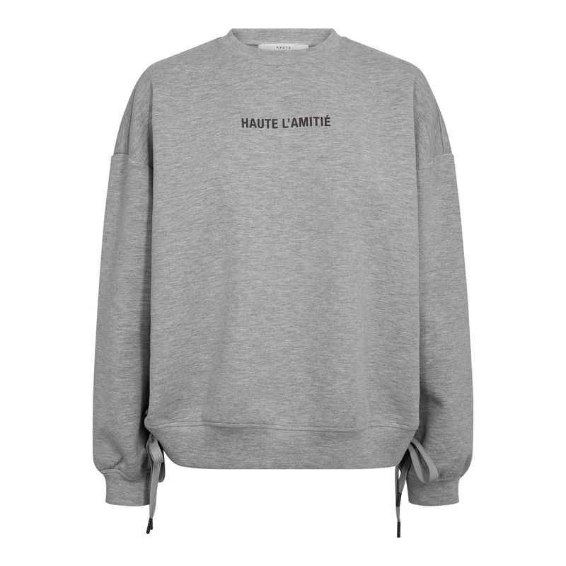 Haute L' Amitié - New Studio Tie sweat grey melangé