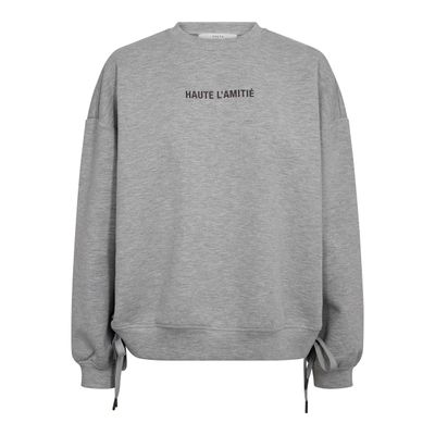 Haute L' Amitié - New Studio Tie sweat grey melangé