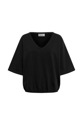 My Essential Wardrobe - Ollie V-Neck Sweat Tee Black Wash