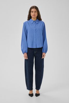 My Essential Wardrobe - Jeans Barrel Lucy 187 Dark Blue un-wash