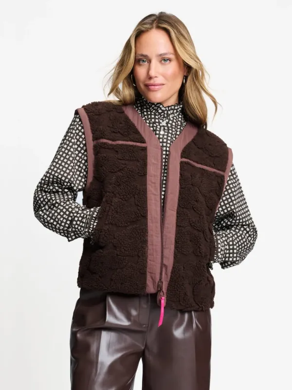 POM Amsterdam - Gilet Gigi Chocolate Brown