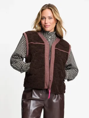 POM Amsterdam - Gilet Gigi Chocolate Brown
