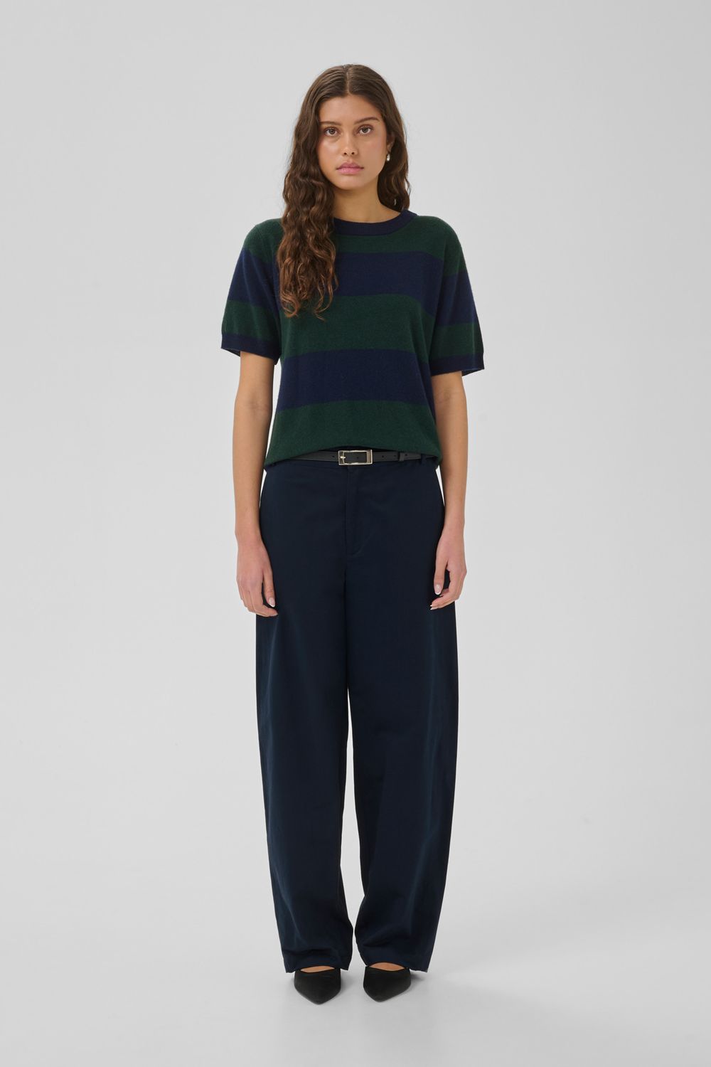 My Essential Wardrobe - Gisva Kendel Barrel Pant Dark Sapphire Blue