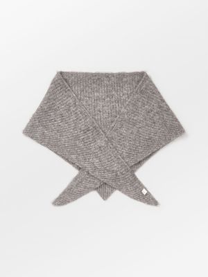 Becksondergaard - Alpaca Wool Triangle Scarf Grey Melange