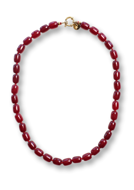 Bonnie Studios - BS1031 Phil Burgundy Necklace