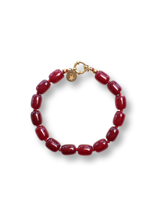 Bonnie Studios - BS1032 Phil Burgundy Bracelet