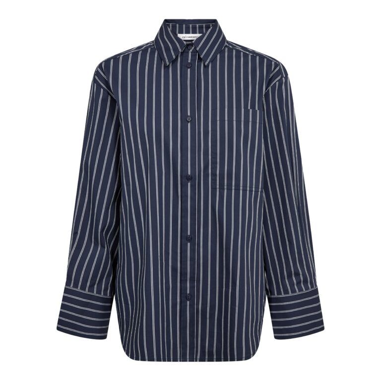 Co'Couture - Somo Stripe shirt Navy