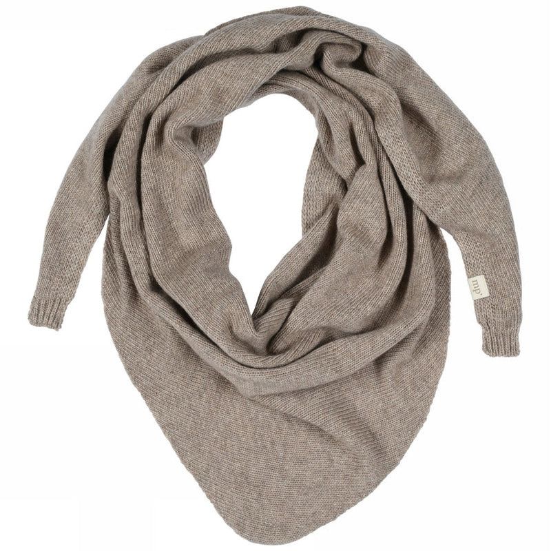 MP Denmark - Copenhagen Small Scarf Light Brown melange