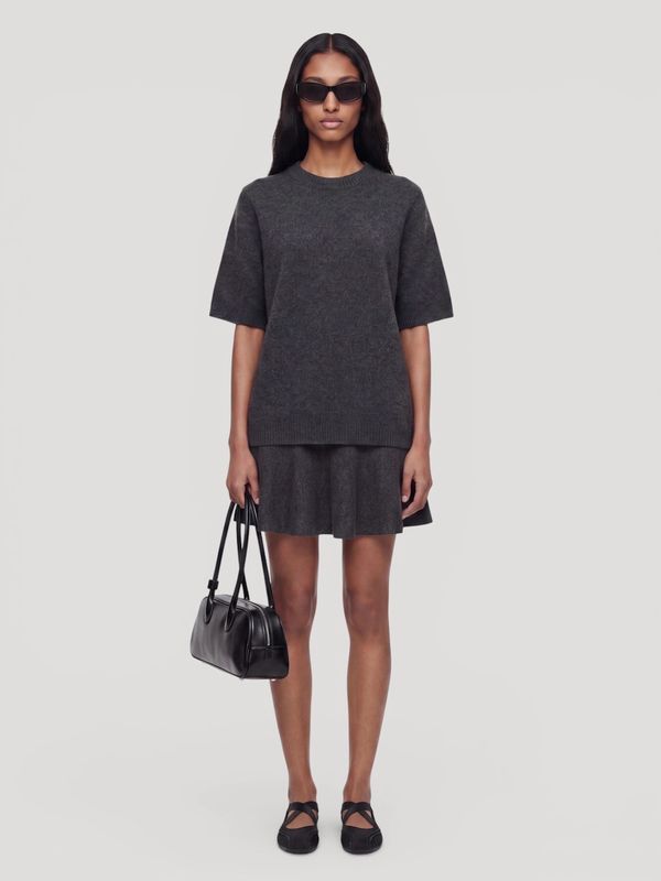 Edited - Adalee wool knit skirt grey