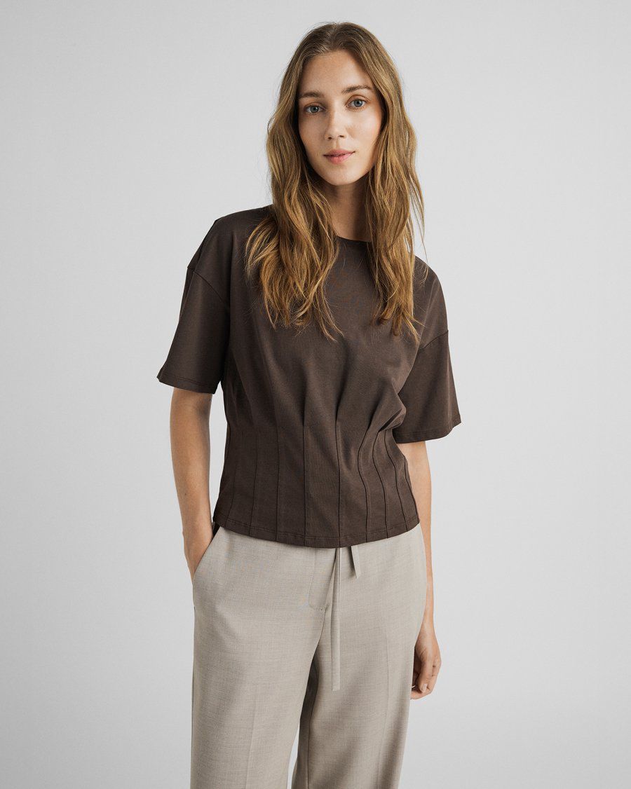 Moss Copenhagen (MSCH) - Kadance Tee HOT FUDGE