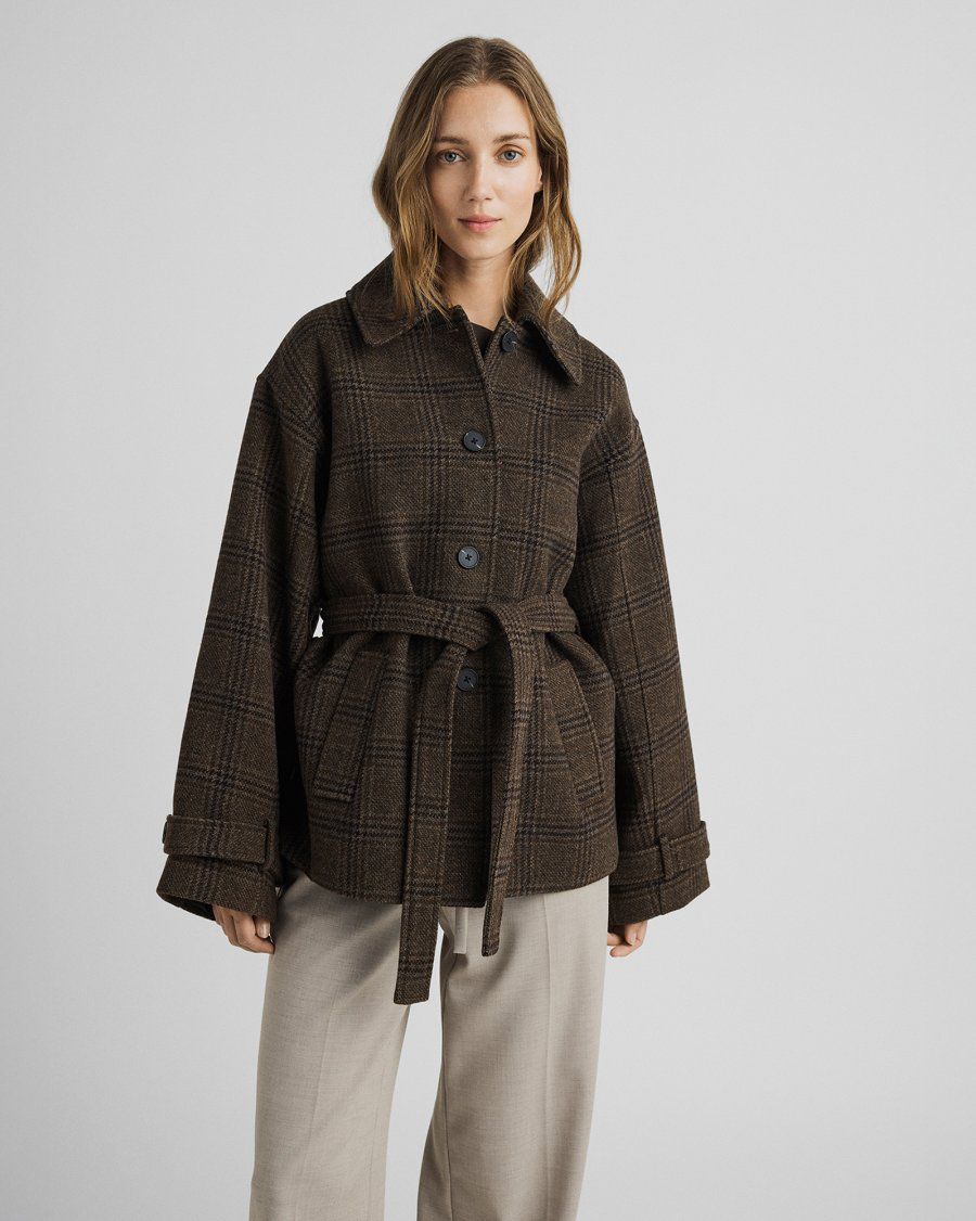 Moss Copenhagen (MSCH) - Amaranda Jacket CHK HOT FUDGE/RUBBE