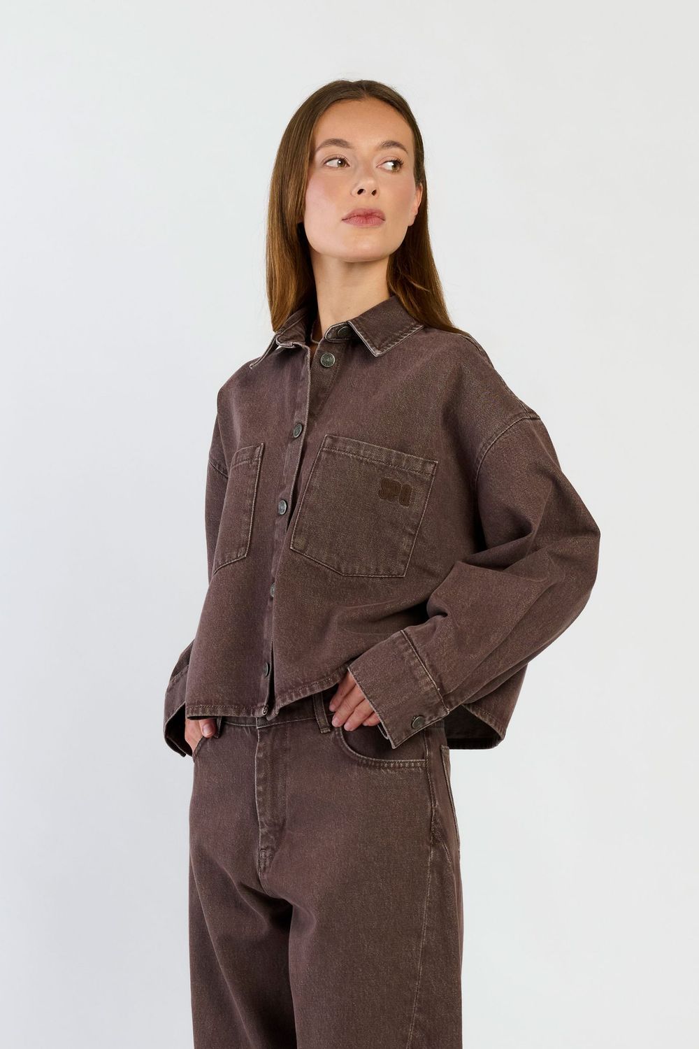 Spooq - Ami Jacket Dark Brown Washed Denim