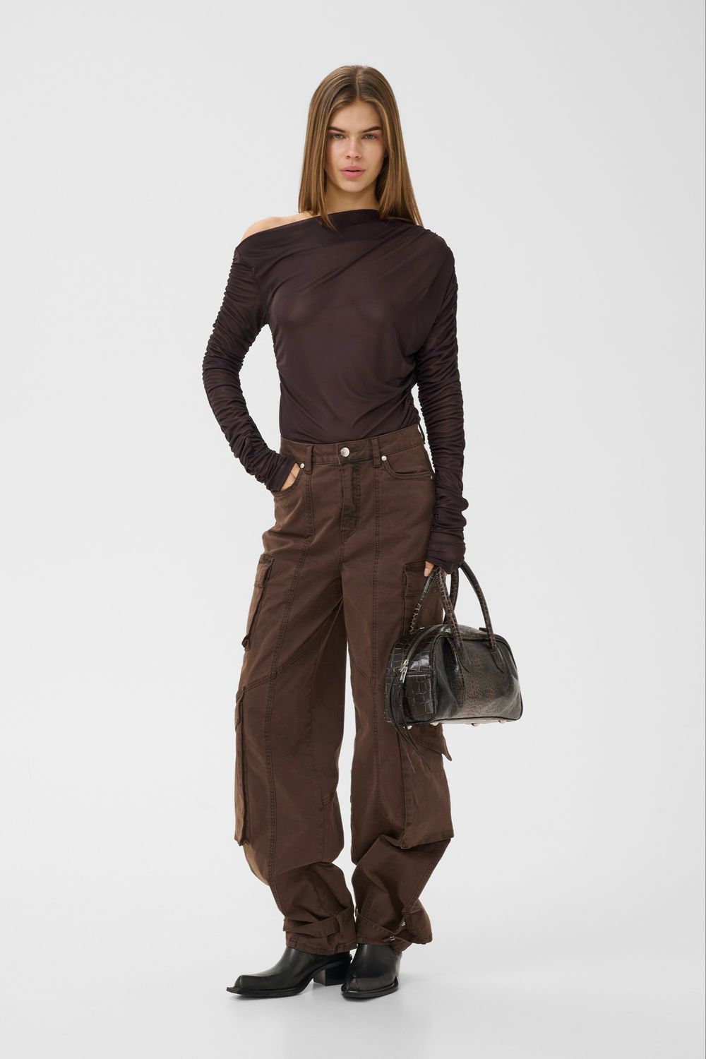 Gestuz- Cargi HW Pants slate black
