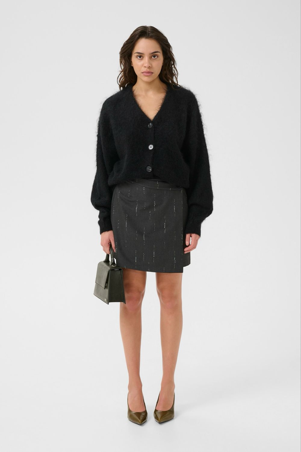 Gestuz - Debbie V Cardigan navy melange