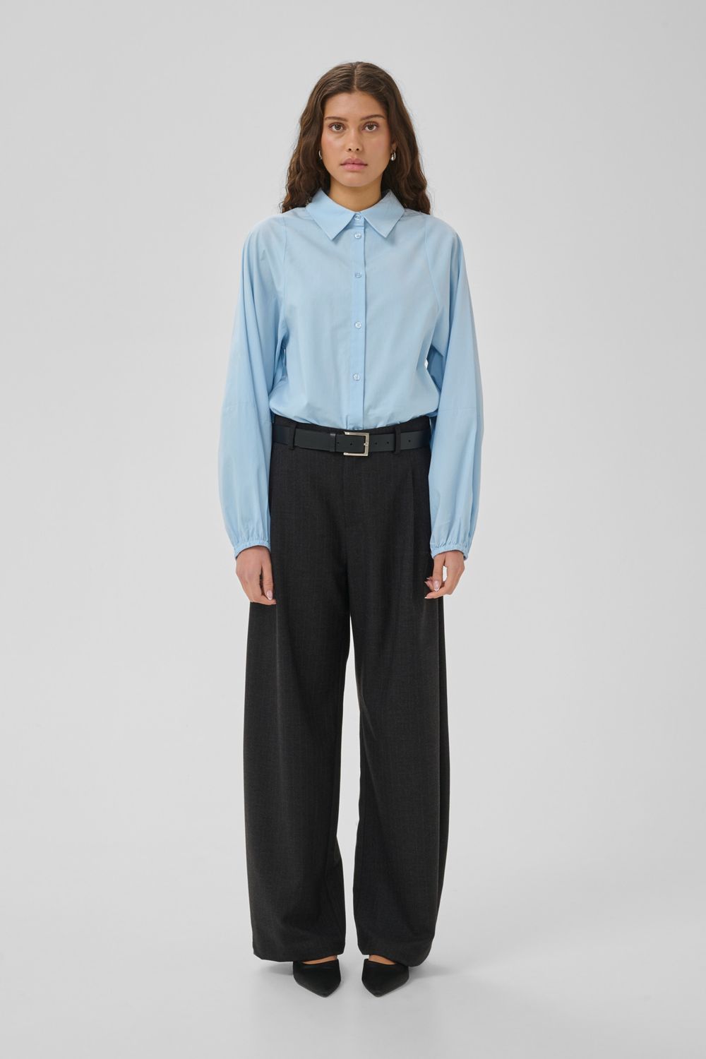 My Essential Wardrobe - Monty pant Dark Grey melange