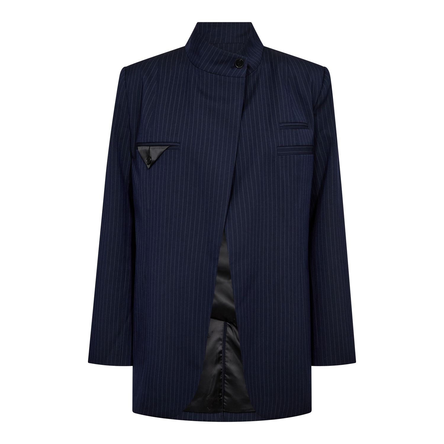 Haute L' Amitié - Navy Pin Overlap Blazer Navy