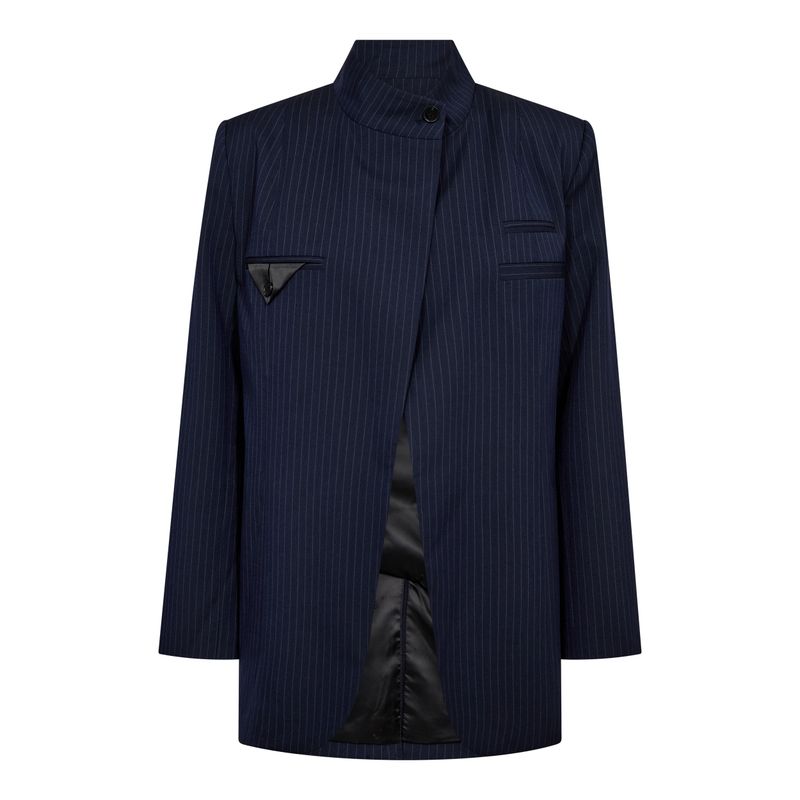 Haute L' Amitié - Navy Pin Overlap Blazer Navy
