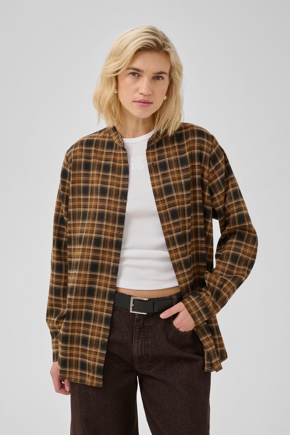 My Essential Wardrobe - Mateo Shirt Bison Check