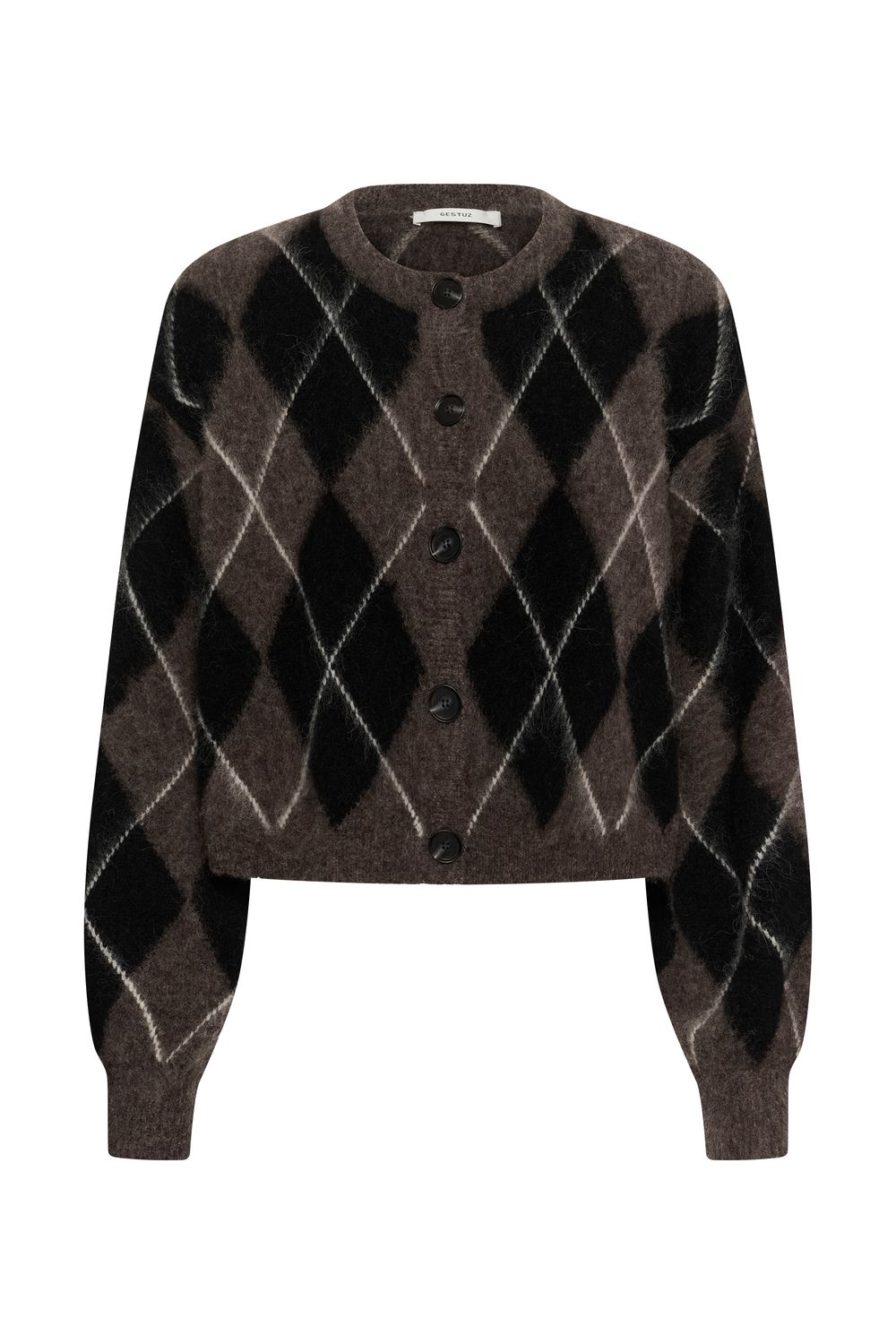 Gestuz - Sida Multi cardigan black/chestnut/ivory