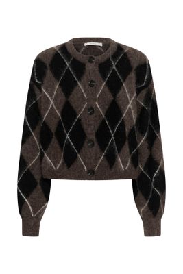Gestuz - Sida Multi cardigan black/chestnut/ivory
