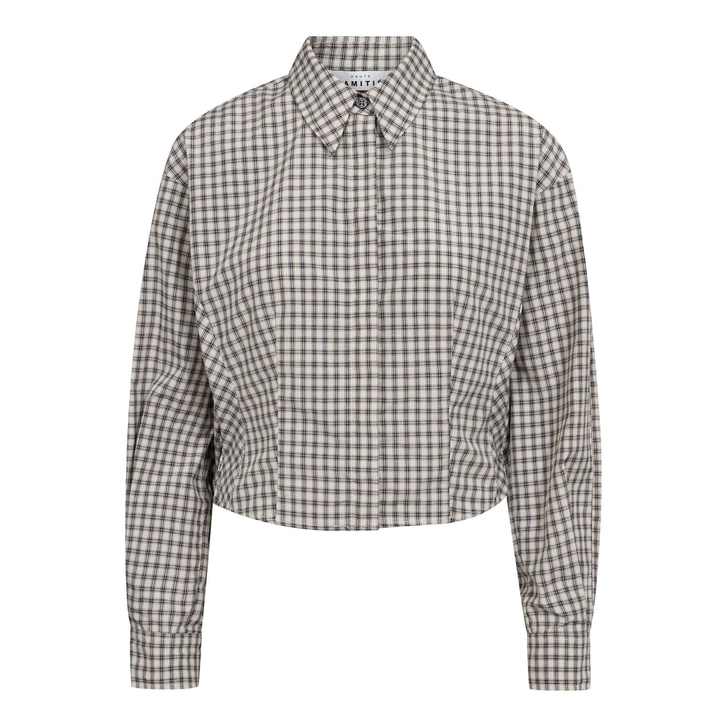 Haute L' Amitié - Mimosa Check Smock shirt Grey check