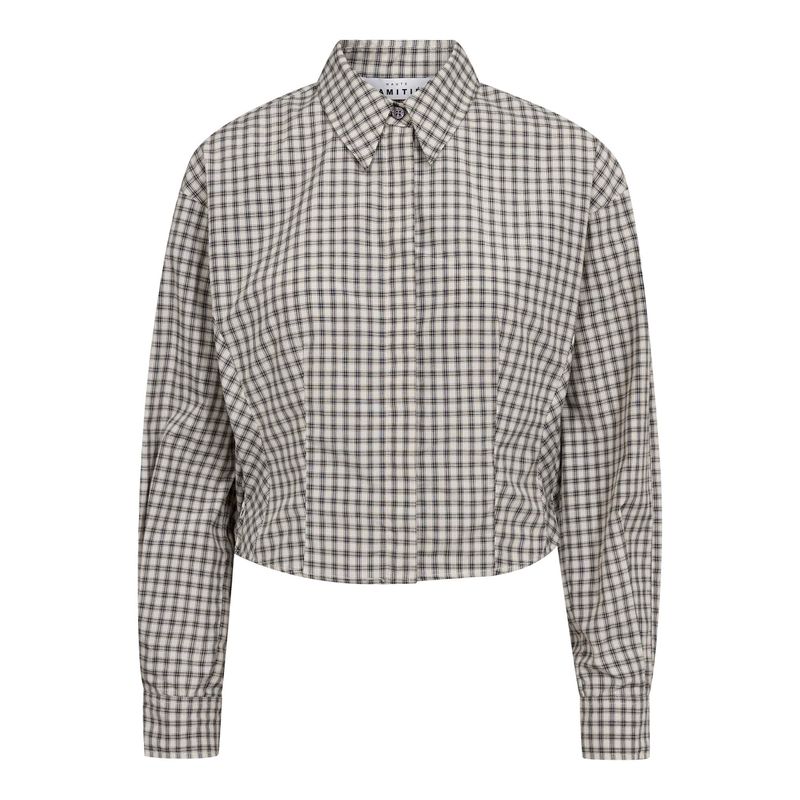 Haute L' Amitié - Mimosa Check Smock shirt Grey check