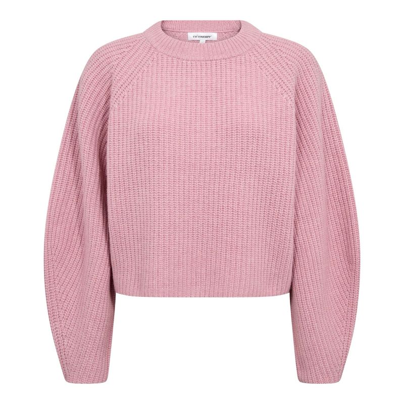 Co'Couture - Alvia Barrel Sleeve knit Rosebloom