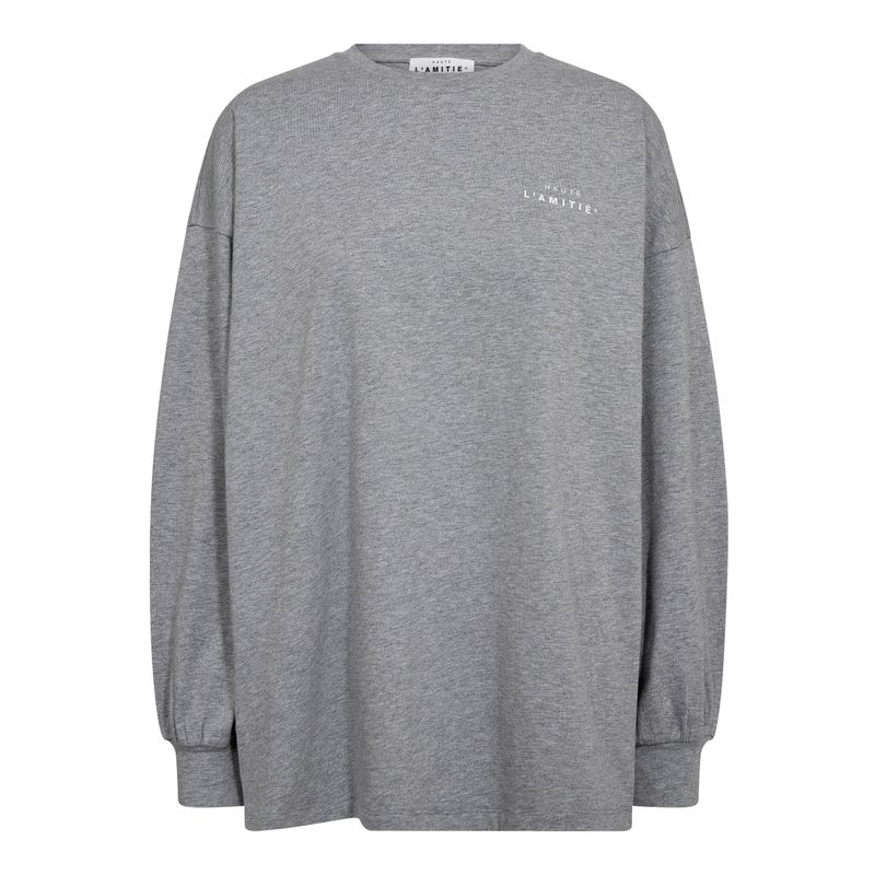 Haute L' Amitié - Crew neck LS Tee Grey melange