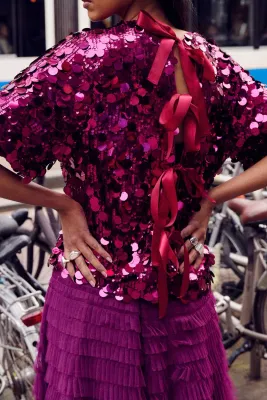 POM Amsterdam - Top Nina Dark Plum